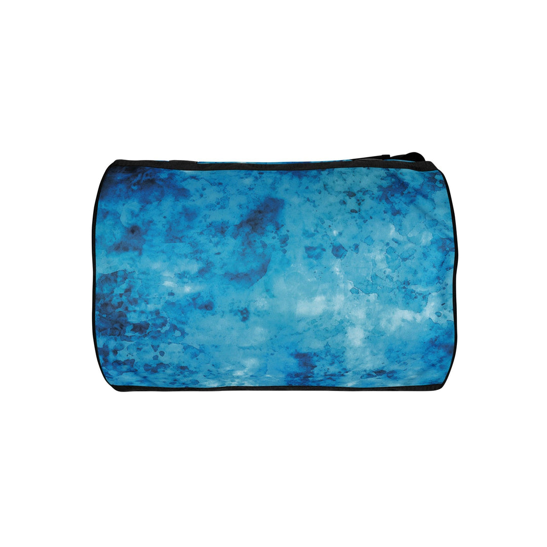 Crossbody Water-resistant Travel Bag - Light and Dark Blue Marble - Bags/Travel