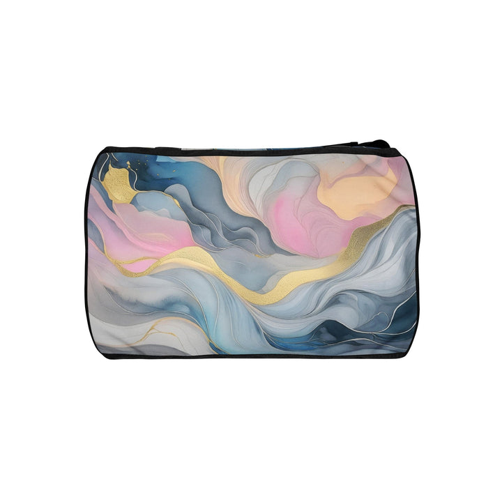 Crossbody Water-resistant Travel Bag Marble Cloud of Grey Pink Blue 2 - Bags