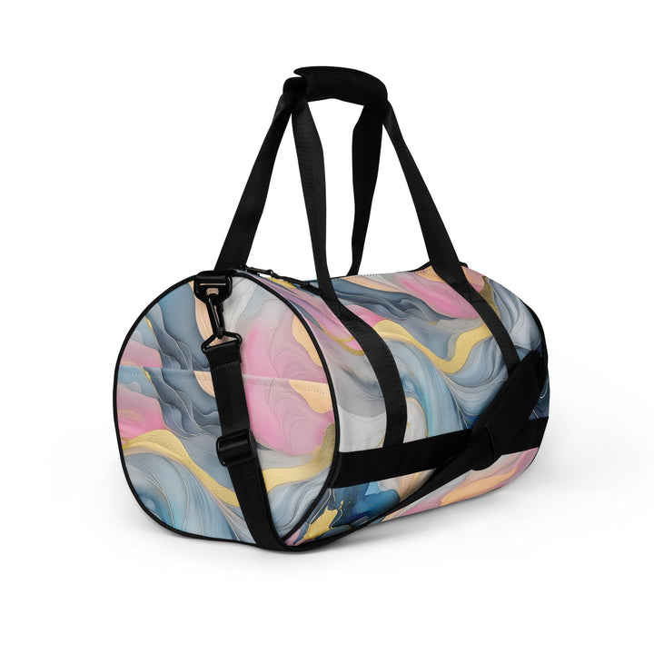 Crossbody Water-resistant Travel Bag Marble Cloud of Grey Pink Blue 2 - Bags