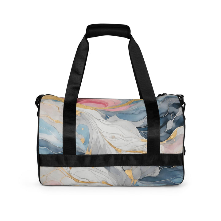 Crossbody Water-resistant Travel Bag Marble Cloud of Grey Pink Blue 3 - Bags