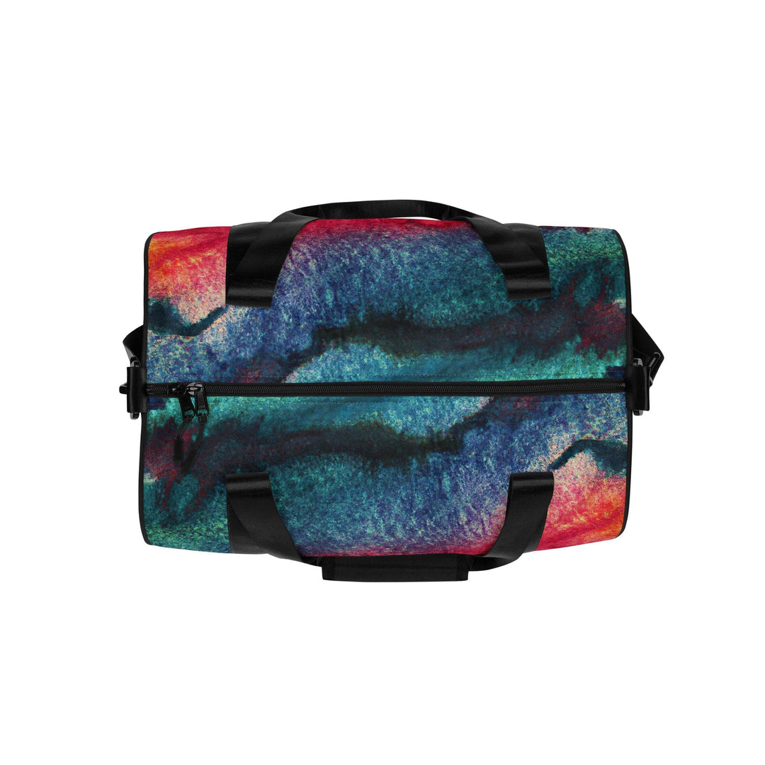 Crossbody Water-resistant Travel Bag Multicolor Abstract Pattern - Bags