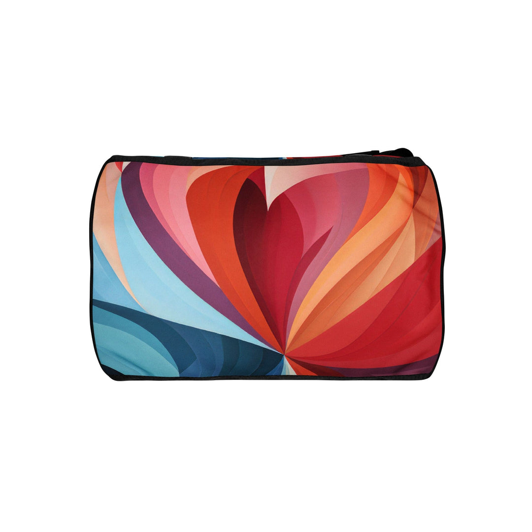 Crossbody Water-resistant Travel Bag Multicolor Heart Print - Bags | Travel