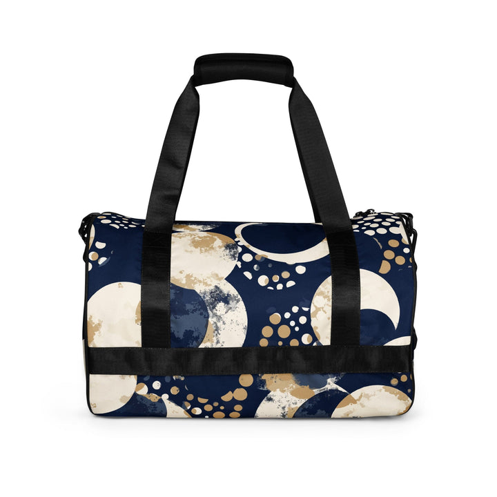 Crossbody Water-resistant Travel Bag Blue Beige Spotted Print - Bags | Travel