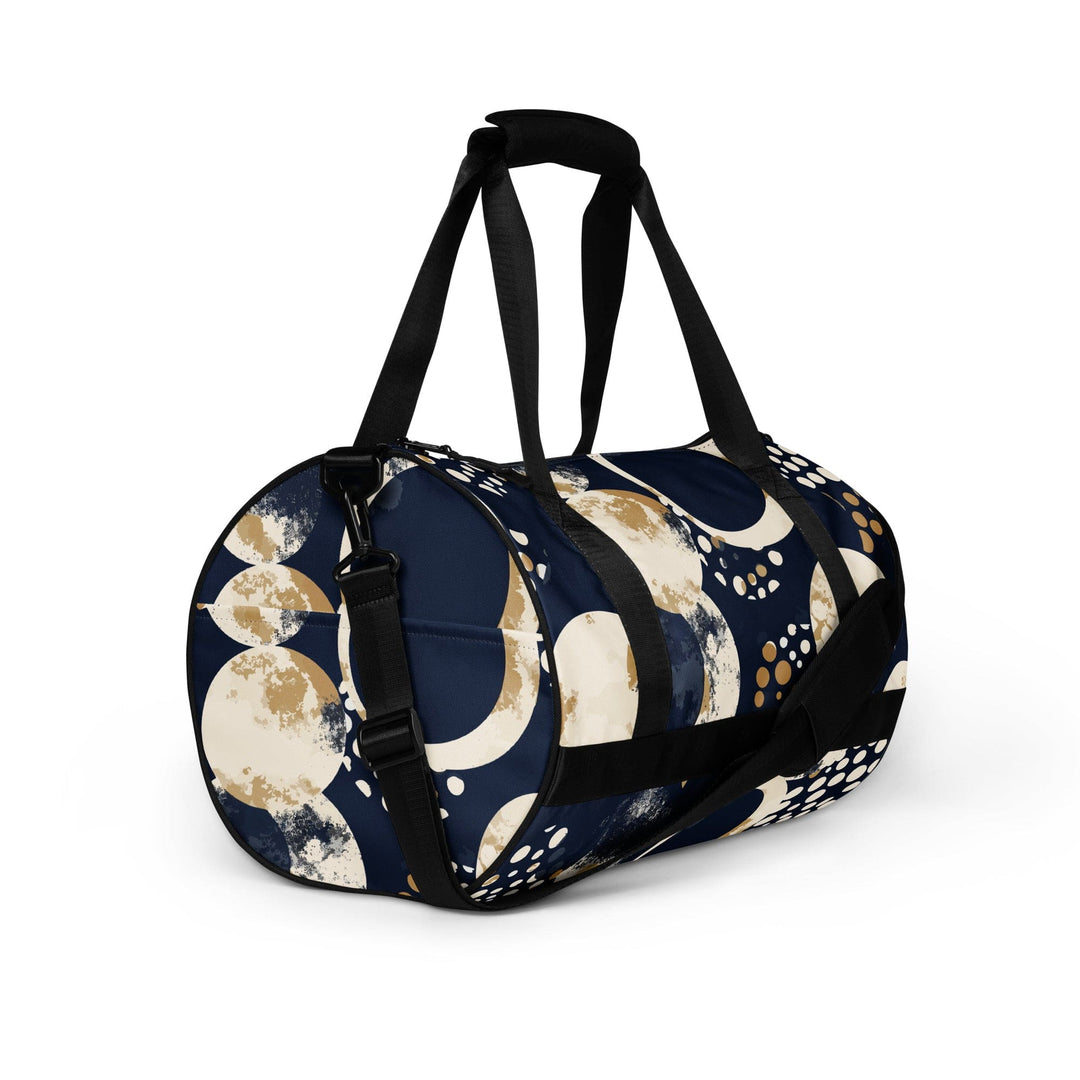 Crossbody Water-resistant Travel Bag Blue Beige Spotted Print - Bags | Travel