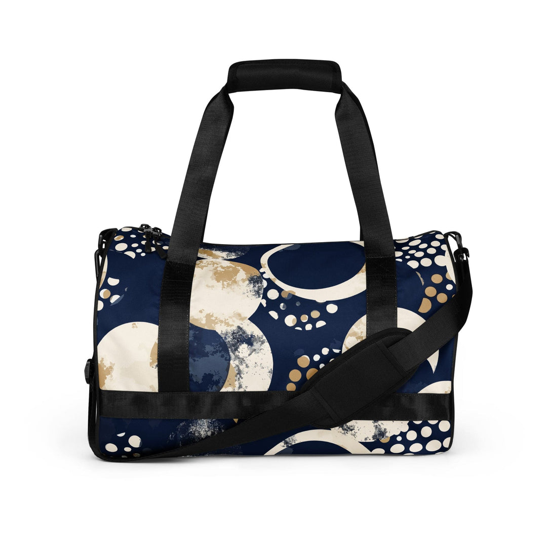 Crossbody Water-resistant Travel Bag Blue Beige Spotted Print - Bags | Travel