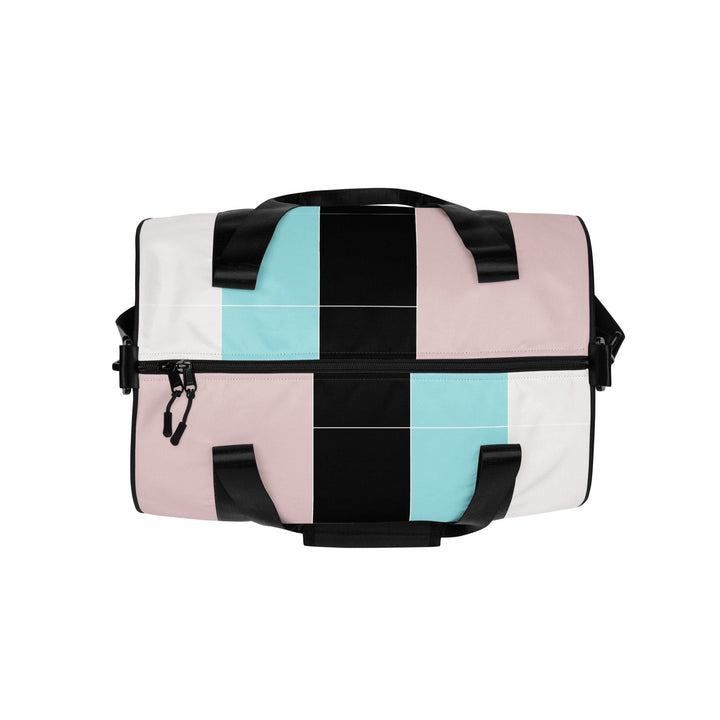 Crossbody Water-resistant Travel Bag Pastel Colorblock Pink/black/ - Bags