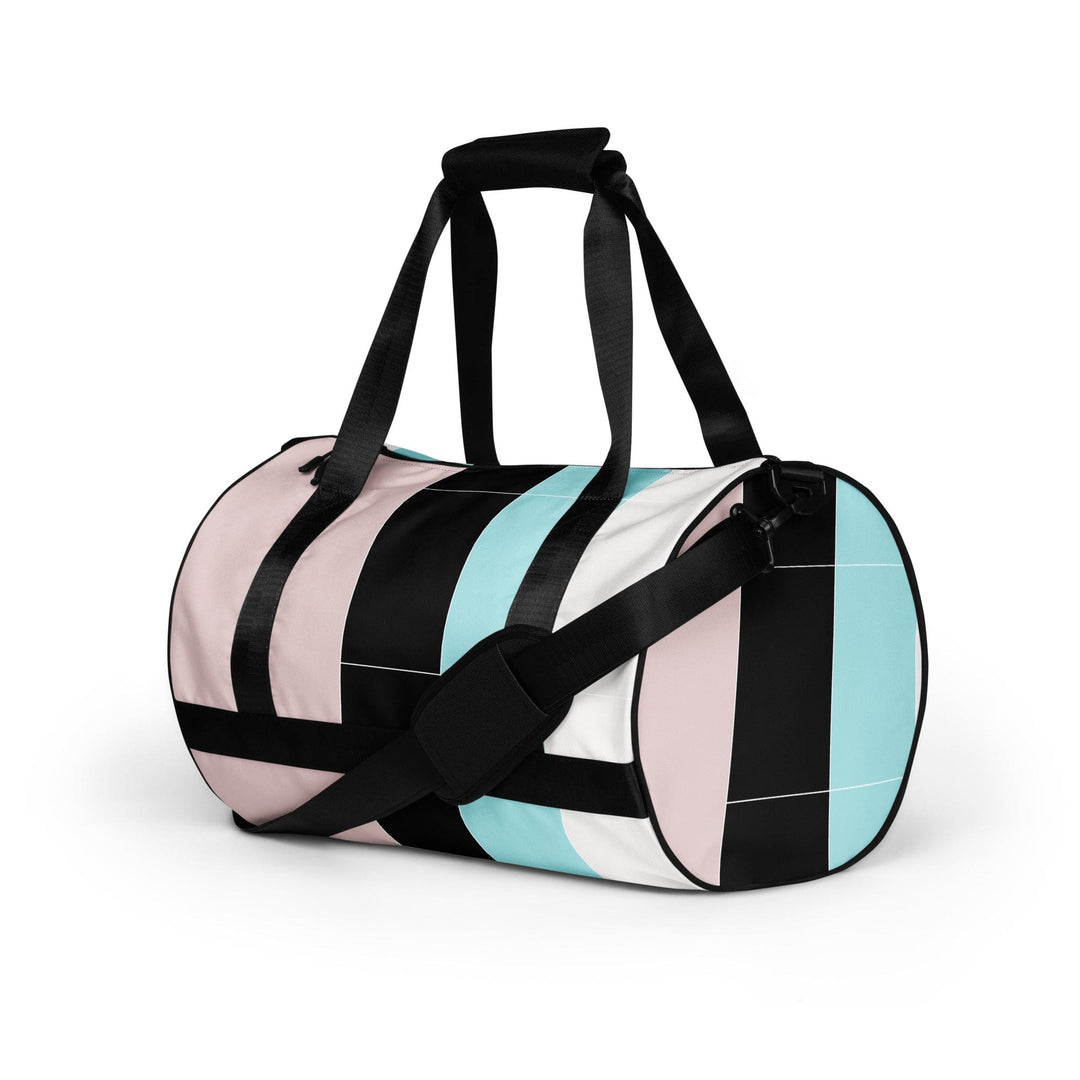 Crossbody Water-resistant Travel Bag Pastel Colorblock Pink/black/ - Bags