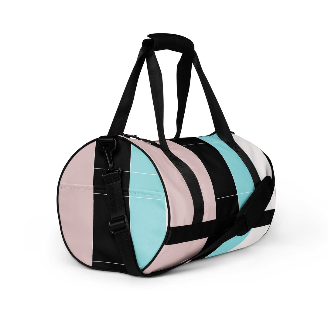 Crossbody Water-resistant Travel Bag Pastel Colorblock Pink/black/ - Bags