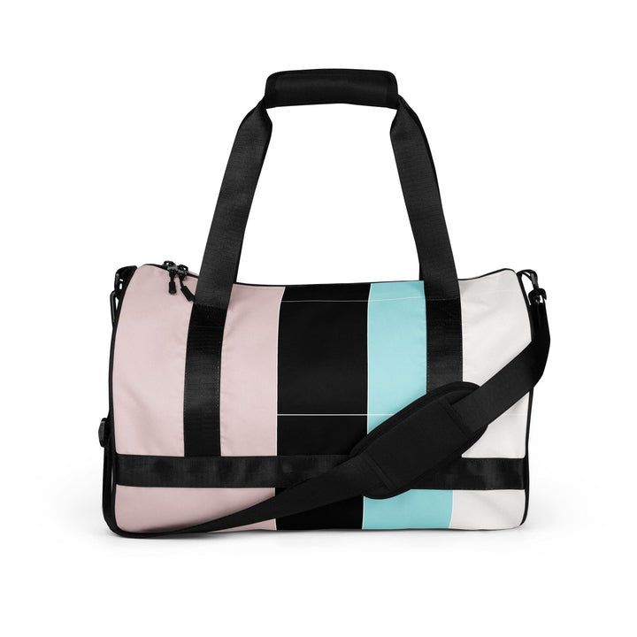 Crossbody Water-resistant Travel Bag Pastel Colorblock Pink/black/ - Bags