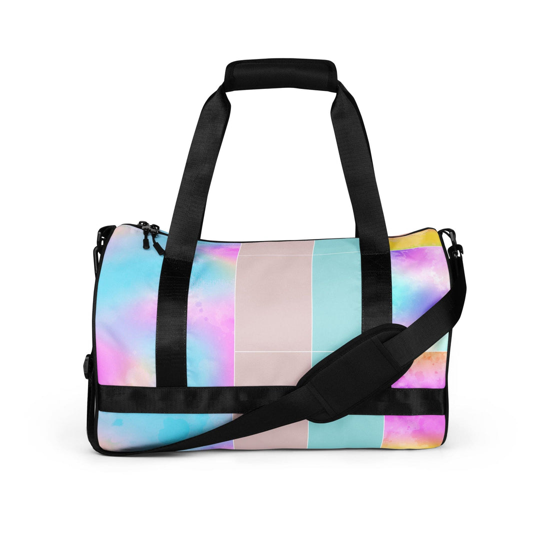 Crossbody Water-resistant Travel Bag Pastel Colorblock Watercolor - Bags