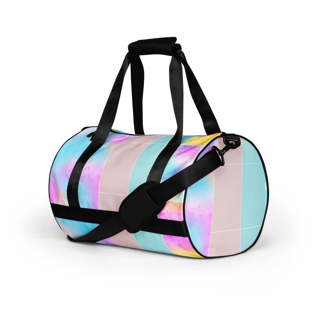 Crossbody Water-resistant Travel Bag Pastel Colorblock Watercolor - Bags