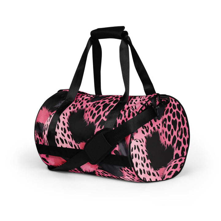 Crossbody Water-resistant Travel Bag Pink and Black Spotted - Bags | Travel