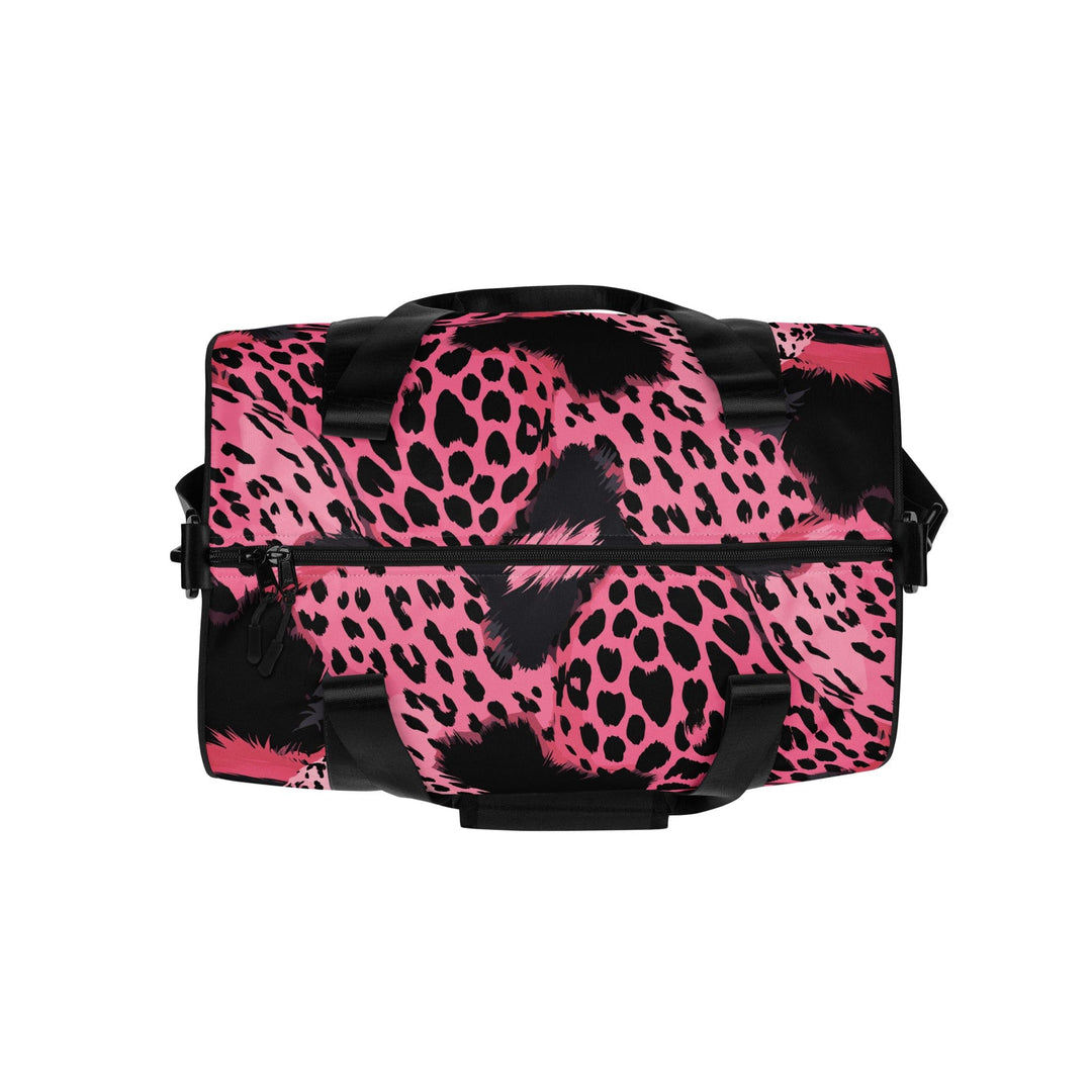 Crossbody Water-resistant Travel Bag Pink and Black Spotted - Bags | Travel