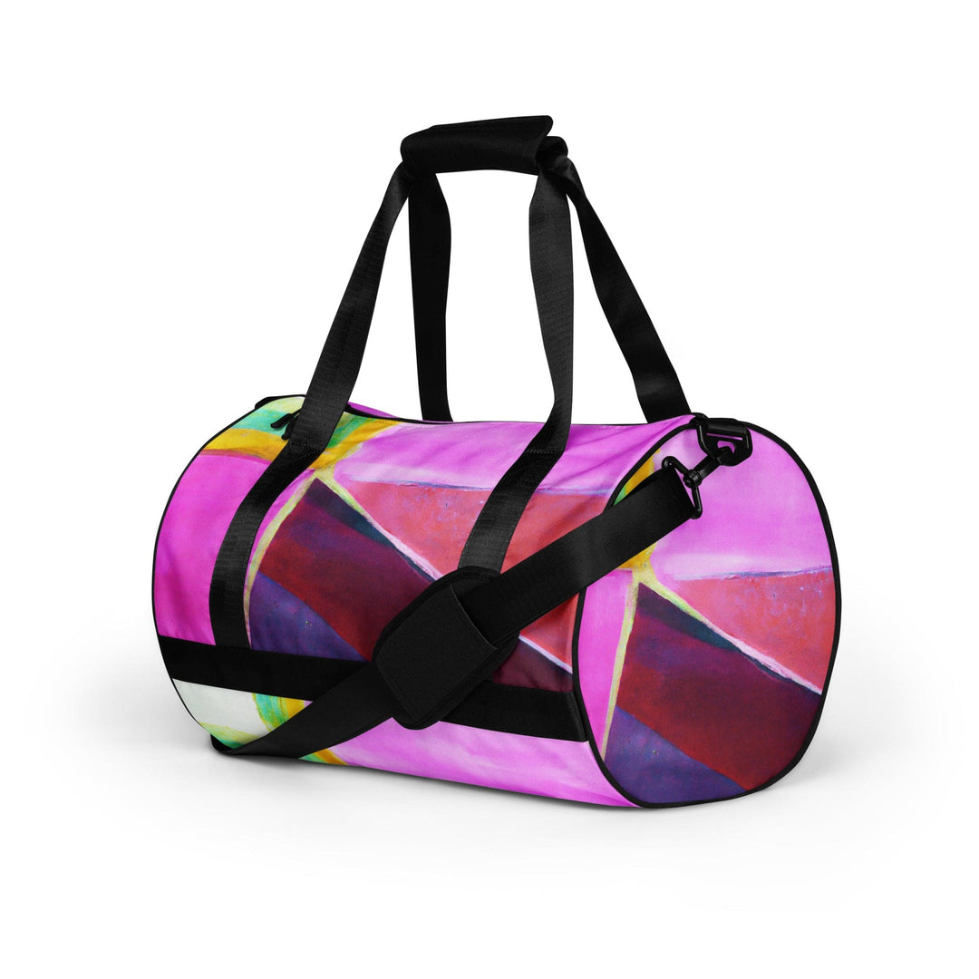 Crossbody Water-resistant Travel Bag Pink and Purple Pattern - Bags | Travel