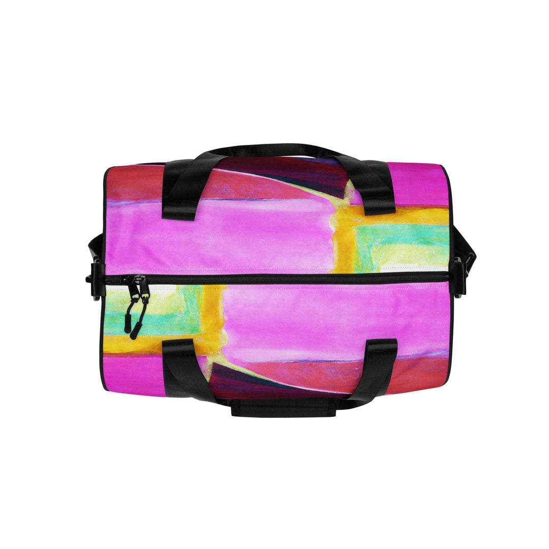 Crossbody Water-resistant Travel Bag Pink and Purple Pattern - Bags | Travel