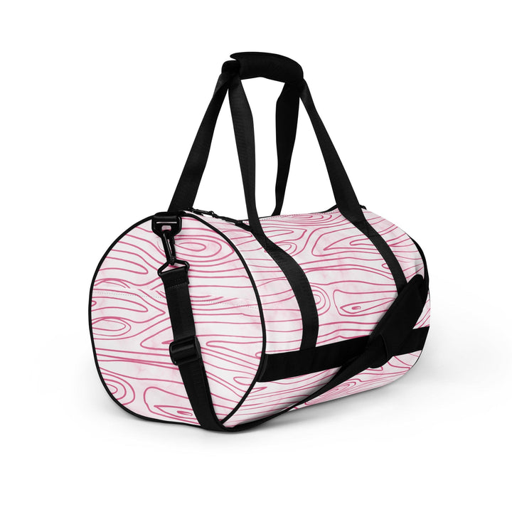 Crossbody Water-resistant Travel Bag Pink Line Art Sketch Print - Bags | Travel