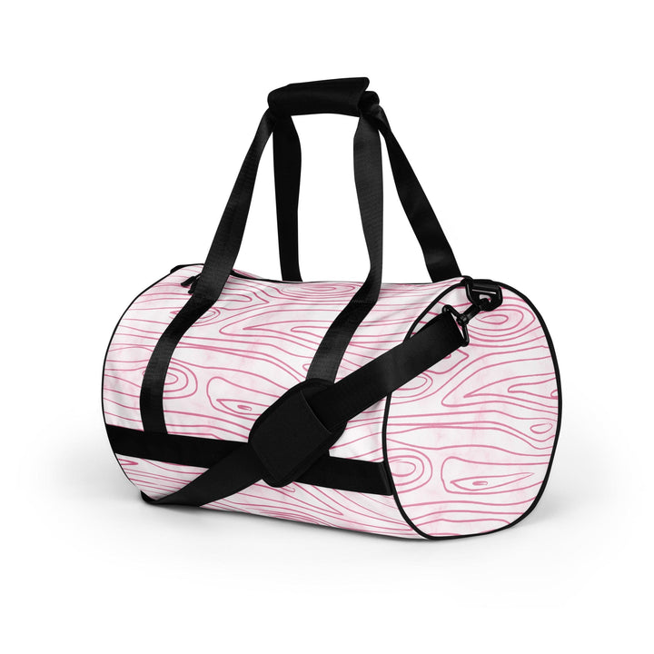 Crossbody Water-resistant Travel Bag Pink Line Art Sketch Print - Bags | Travel