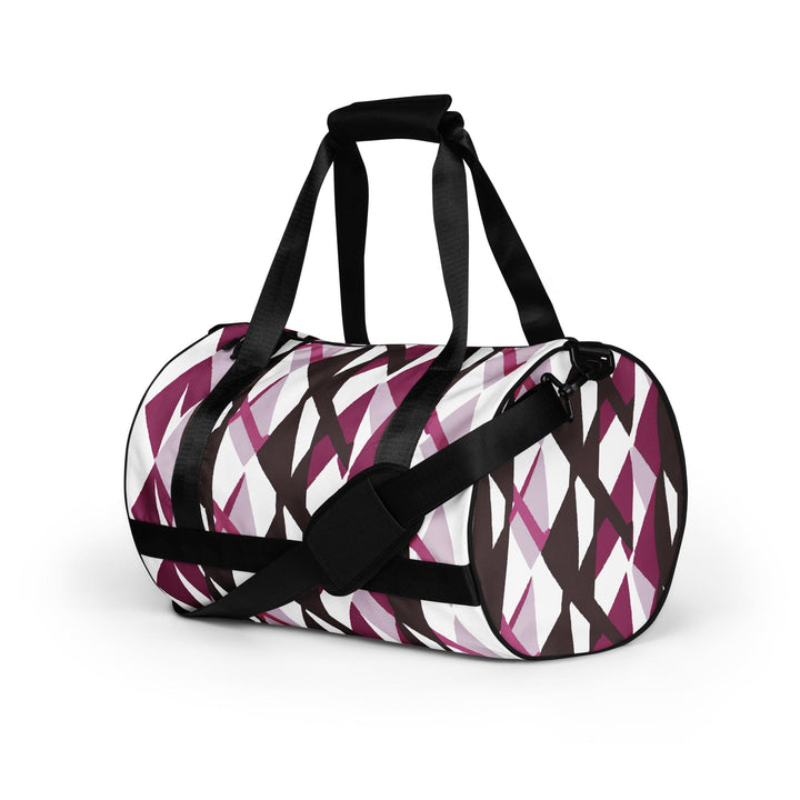 Crossbody Water-resistant Travel Bag - Pink Mauve Pattern - Bags/Travel