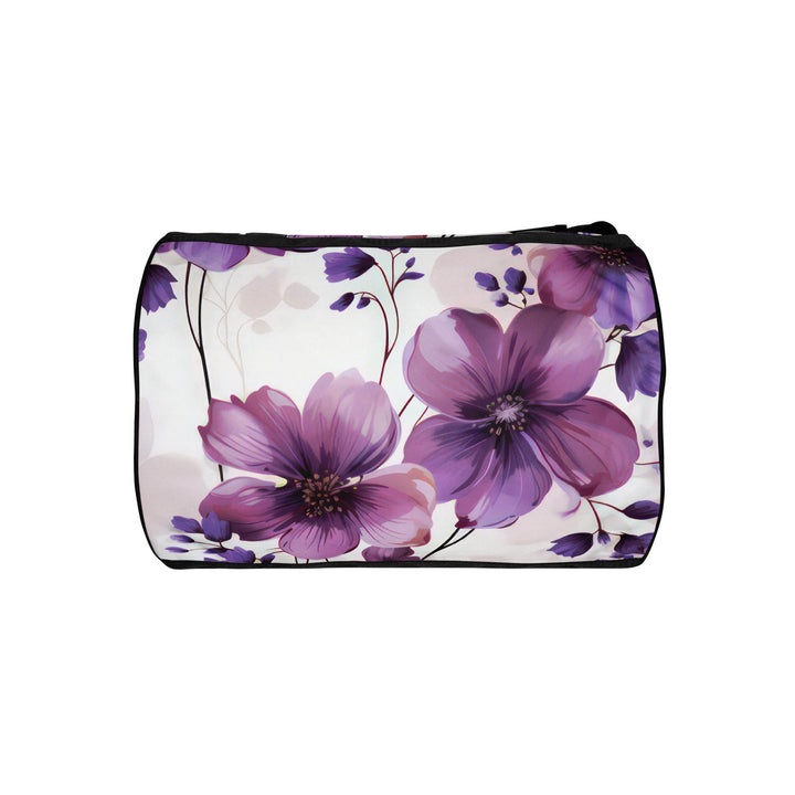 Crossbody Water-resistant Travel Bag Purple Botanical Blooms 3 - Bags | Travel