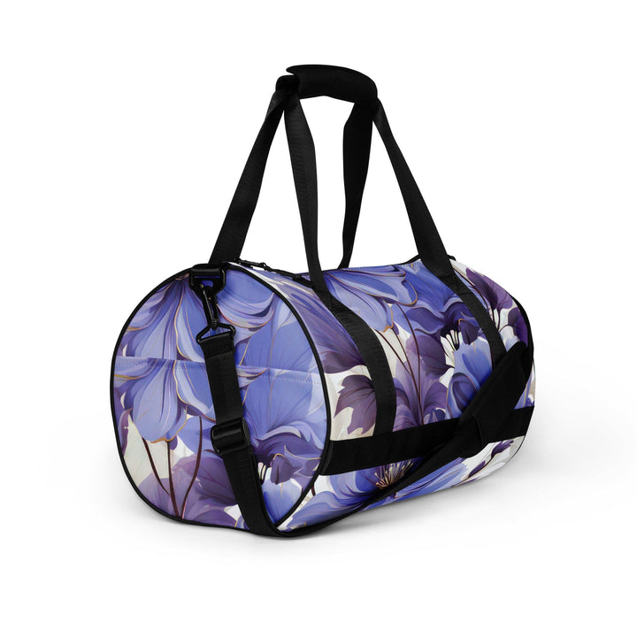 Crossbody Water-resistant Travel Bag Purple Botanical Blooms - Bags | Travel