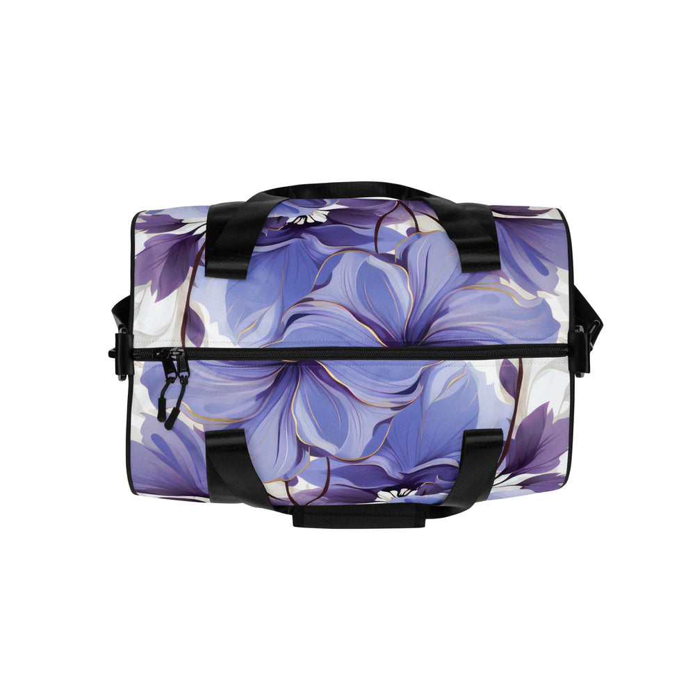 Crossbody Water-resistant Travel Bag Purple Botanical Blooms - Bags | Travel