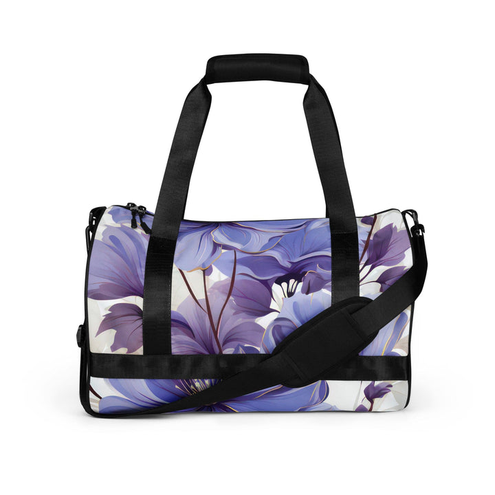 Crossbody Water-resistant Travel Bag Purple Botanical Blooms - Bags | Travel