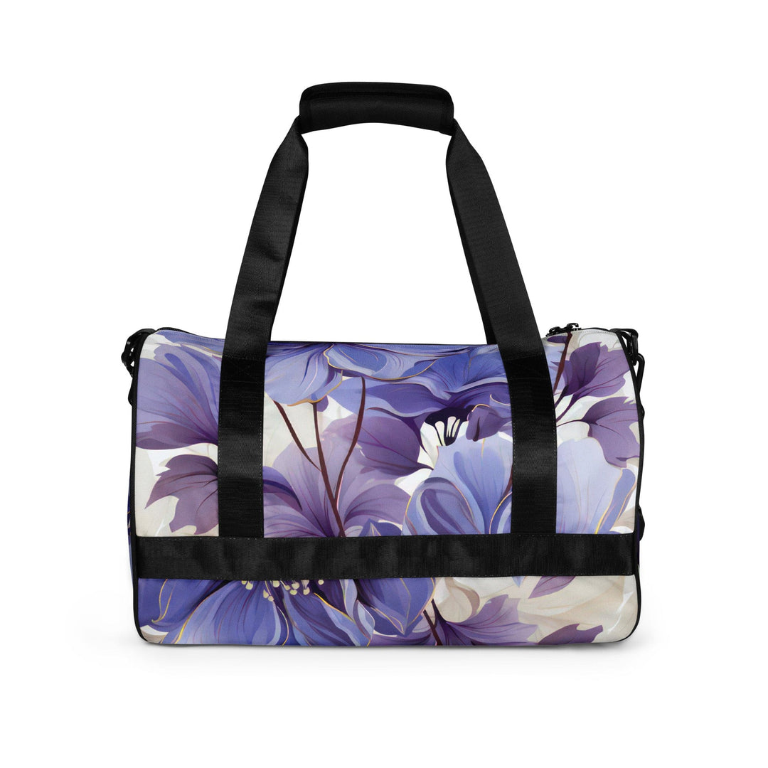 Crossbody Water-resistant Travel Bag Purple Botanical Blooms - Bags | Travel