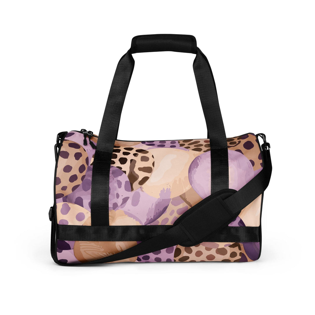 Crossbody Water-resistant Travel Bag Purple Lavender Spotted Print - Bags