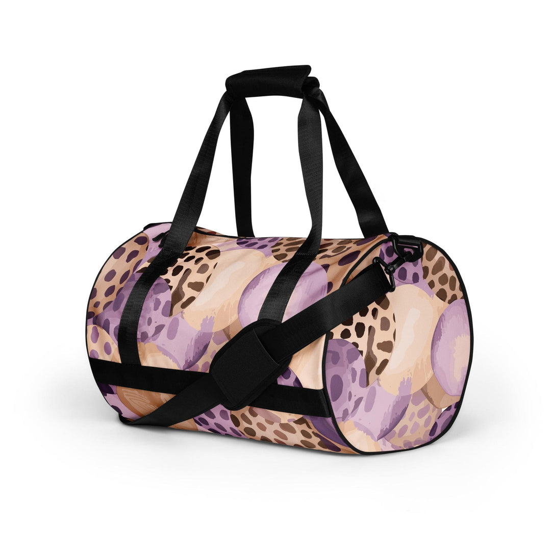 Crossbody Water-resistant Travel Bag - Purple Lavender Spotted Print