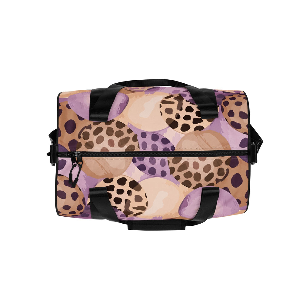 Crossbody Water-resistant Travel Bag Purple Lavender Spotted Print - Bags