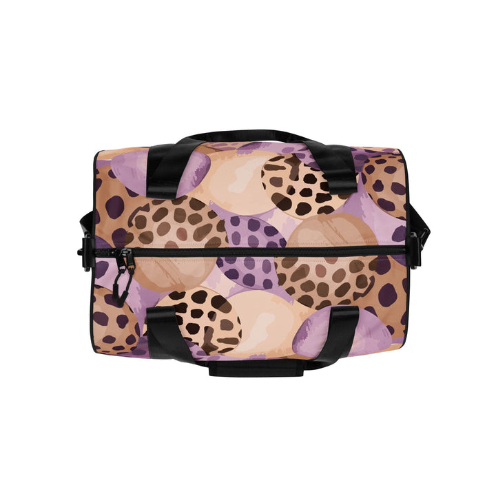 Crossbody Water-resistant Travel Bag - Purple Lavender Spotted Print
