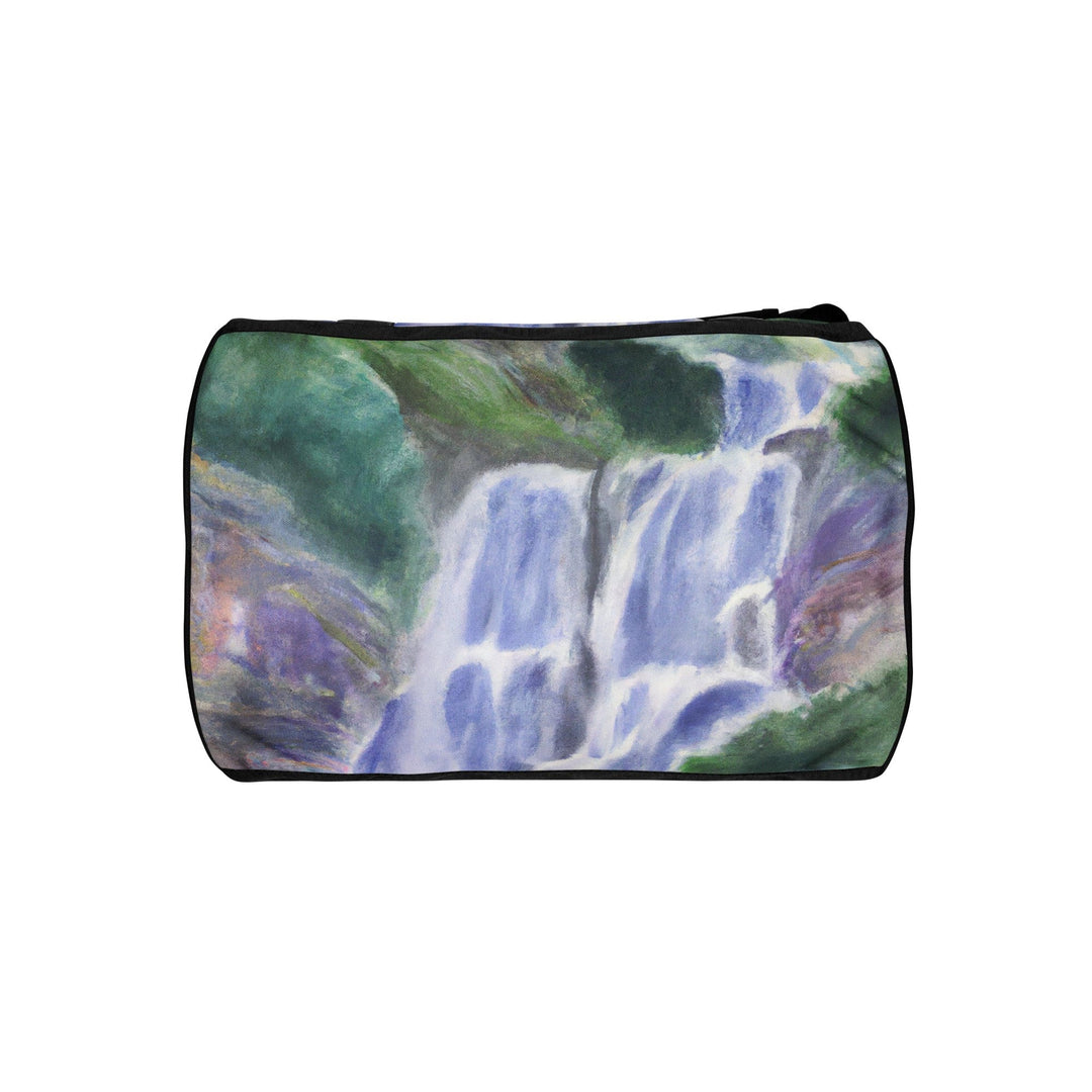 Crossbody Water-resistant Travel Bag Purple Watercolor Waterfall - Bags