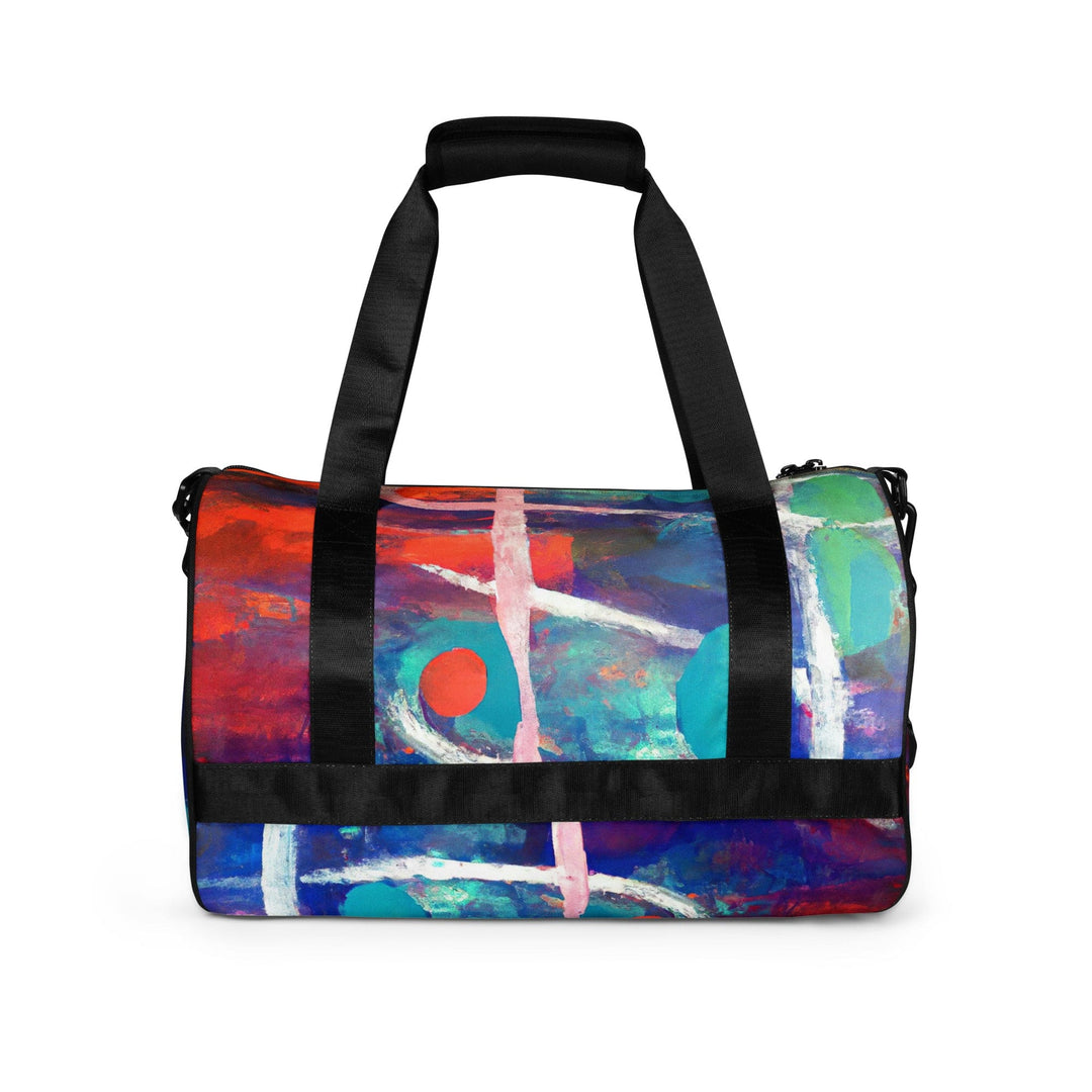 Crossbody Water-resistant Travel Bag Red Blue Abstract Pattern - Bags | Travel