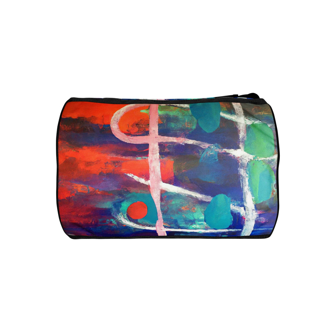 Crossbody Water-resistant Travel Bag Red Blue Abstract Pattern - Bags | Travel