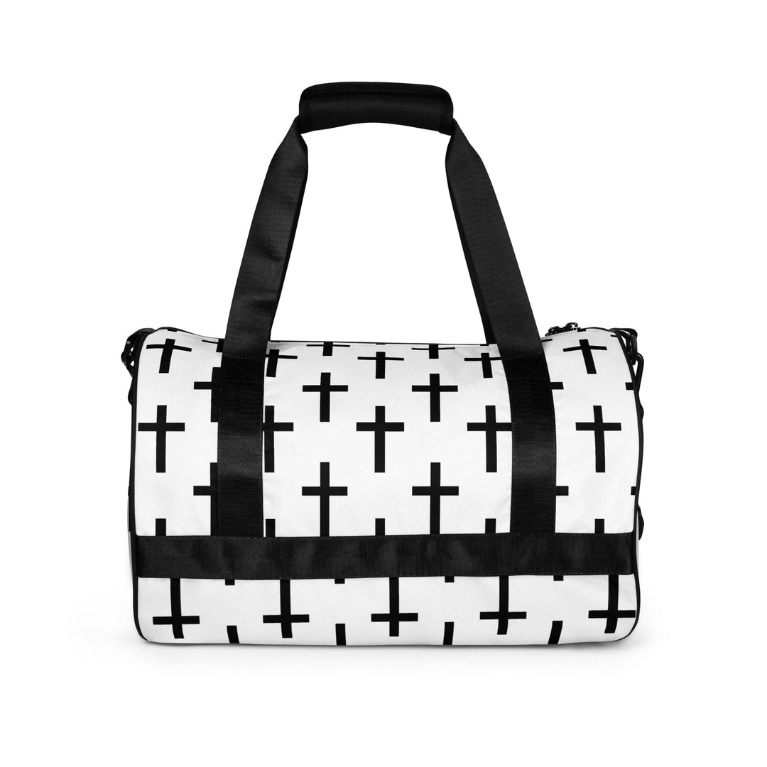 Crossbody Water-resistant Travel Bag - Seamless Cross Pattern - Bags/Travel