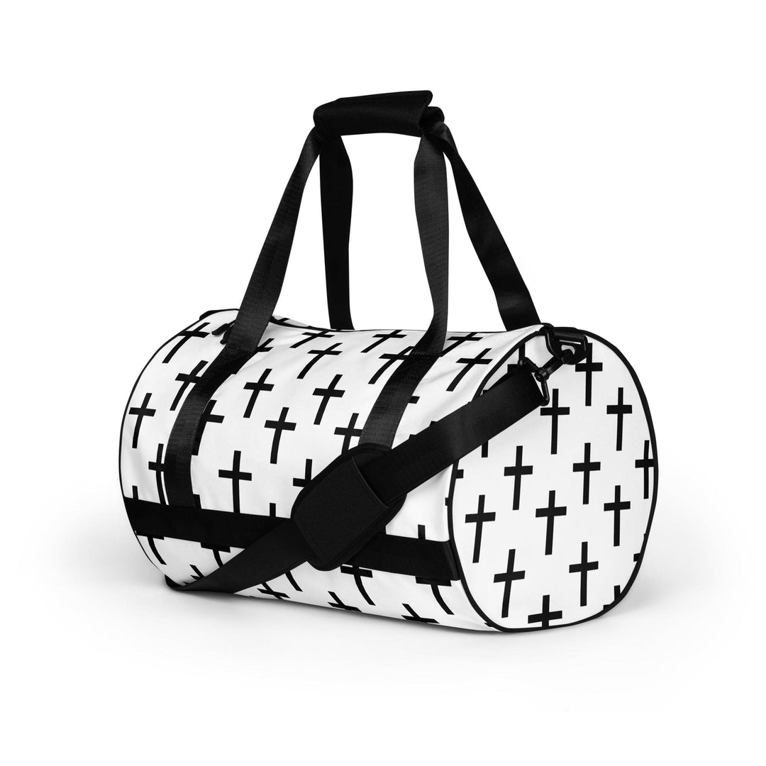 Crossbody Water-resistant Travel Bag - Seamless Cross Pattern - Bags/Travel