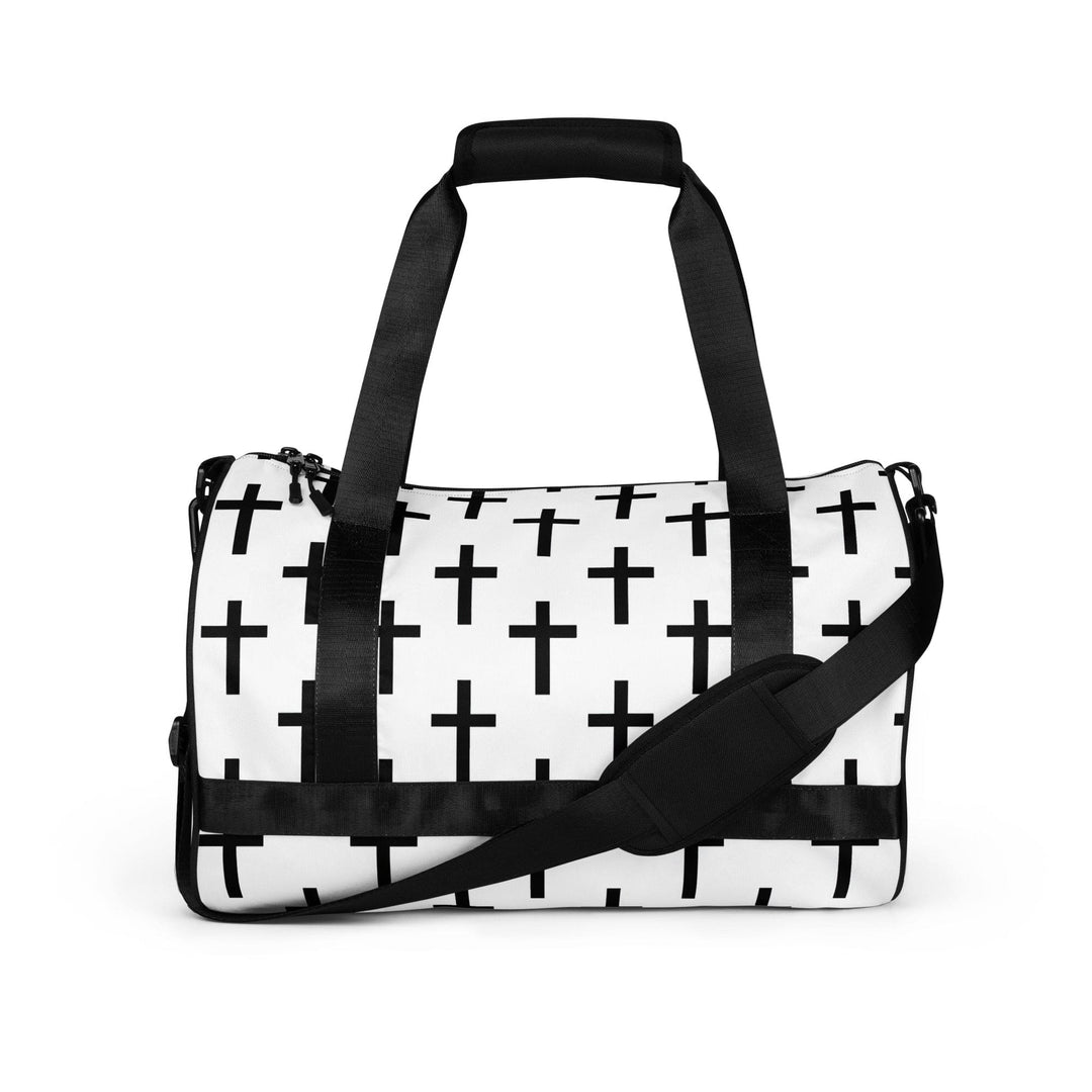 Crossbody Water-resistant Travel Bag - Seamless Cross Pattern - Bags/Travel