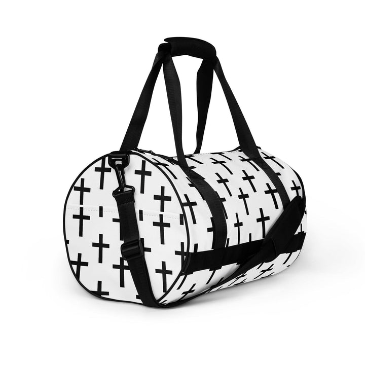 Crossbody Water-resistant Travel Bag - Seamless Cross Pattern - Bags/Travel