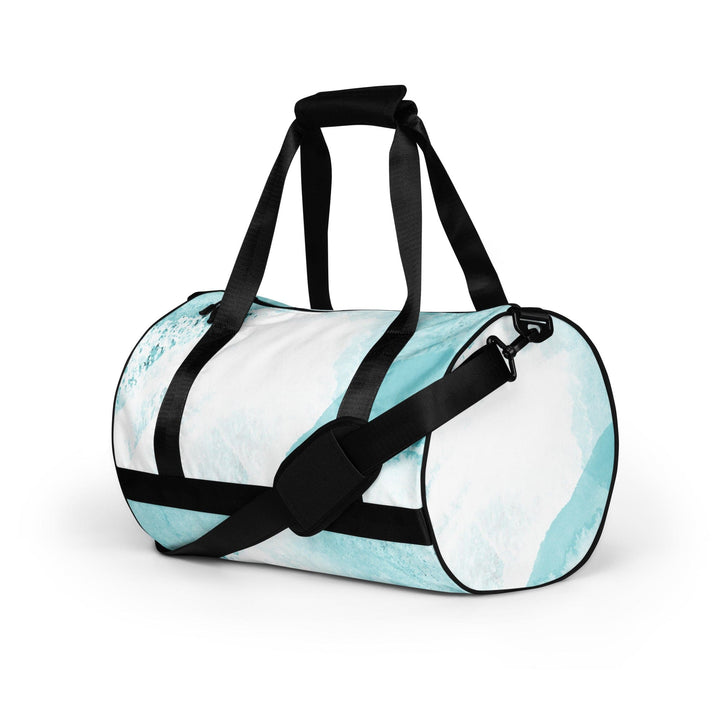 Crossbody Water-resistant Travel Bag - Subtle Abstract Ocean Blue - Bags