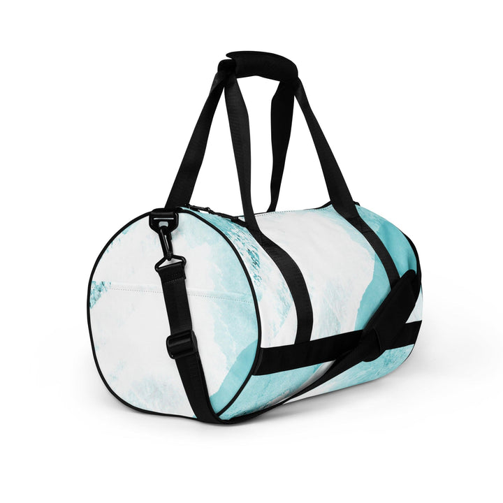 Crossbody Water-resistant Travel Bag - Subtle Abstract Ocean Blue - Bags