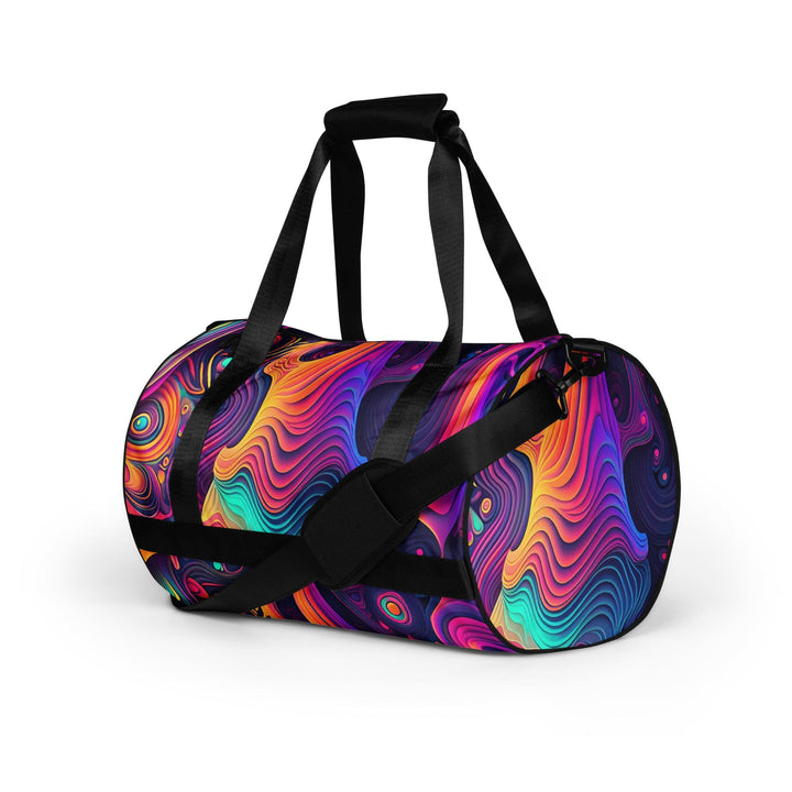 Crossbody Water-resistant Travel Bag Vibrant Psychedelic - Bags | Travel Bags