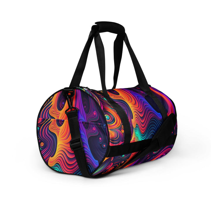 Crossbody Water-resistant Travel Bag Vibrant Psychedelic - Bags | Travel Bags