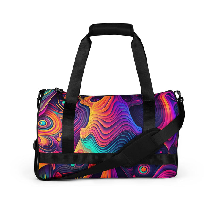 Crossbody Water-resistant Travel Bag Vibrant Psychedelic - Bags | Travel Bags