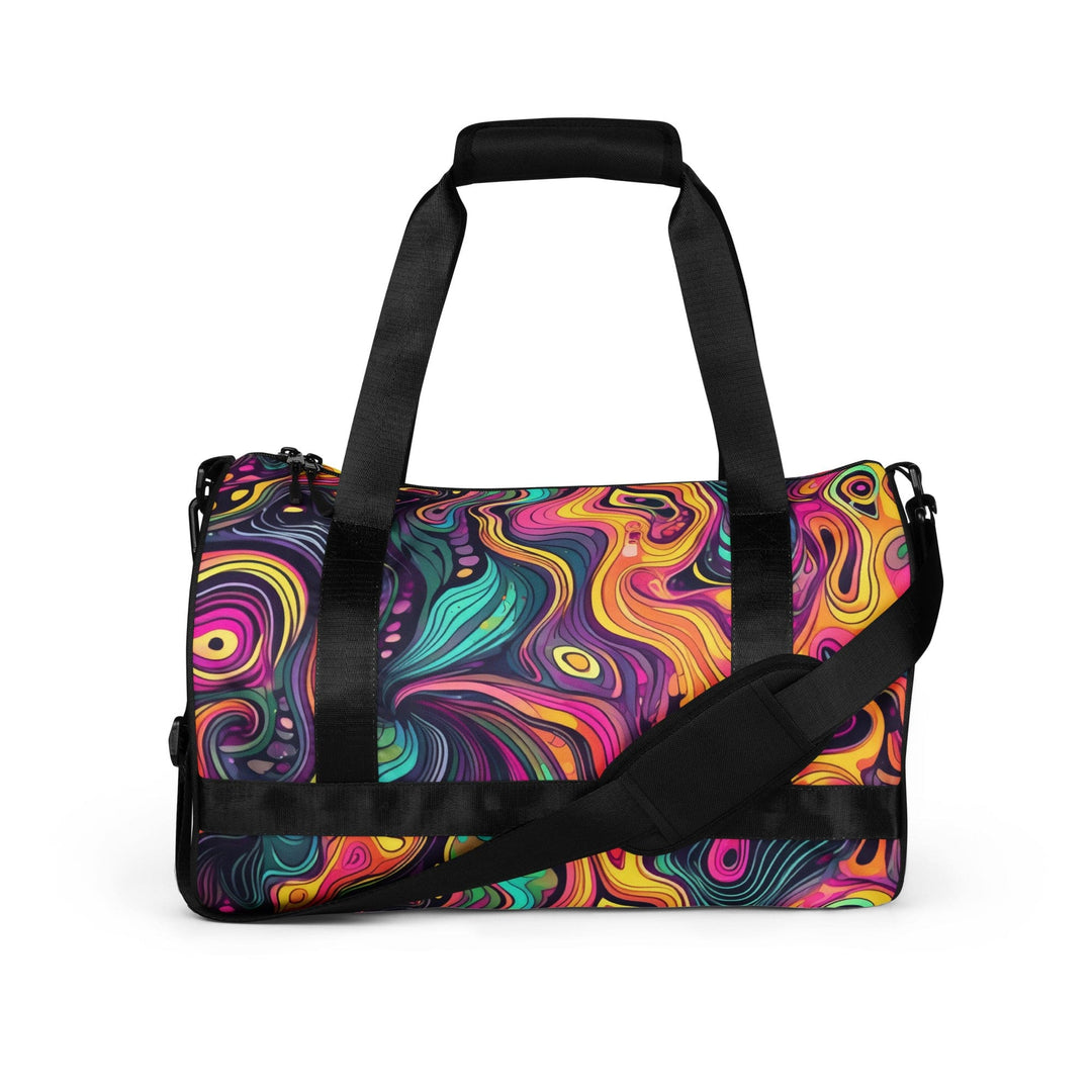 Crossbody Water-resistant Travel Bag Vibrant Psychedelic Rave 3 - Bags | Travel