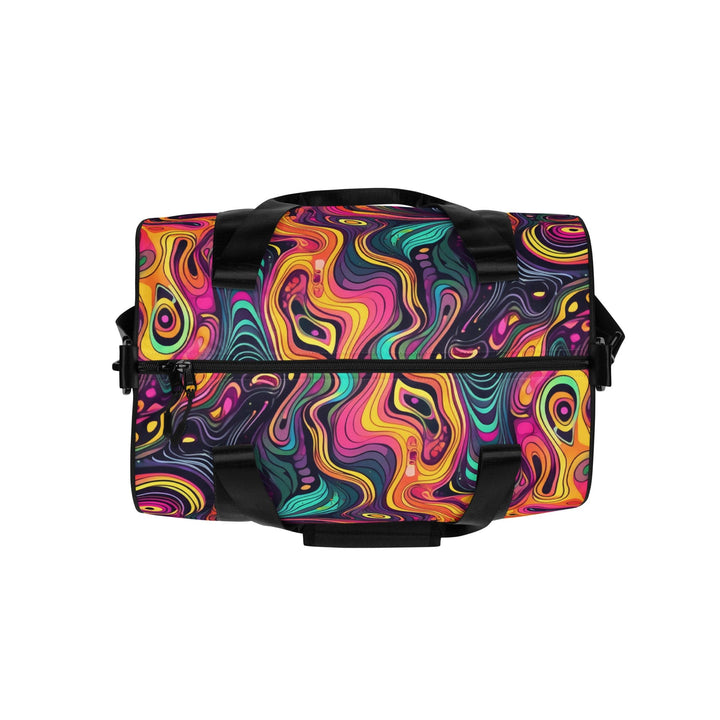 Crossbody Water-resistant Travel Bag Vibrant Psychedelic Rave 3 - Bags | Travel