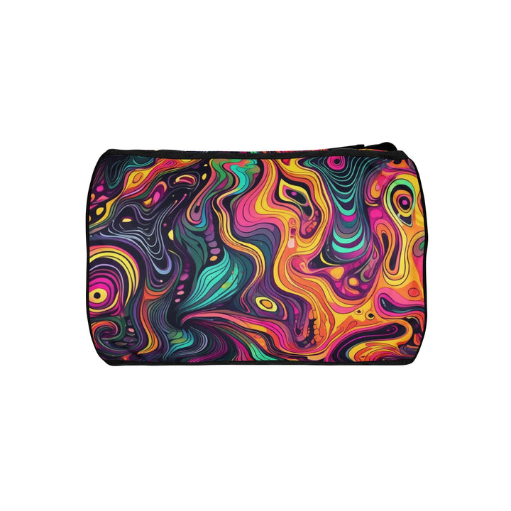 Crossbody Water-resistant Travel Bag Vibrant Psychedelic Rave 3 - Bags | Travel