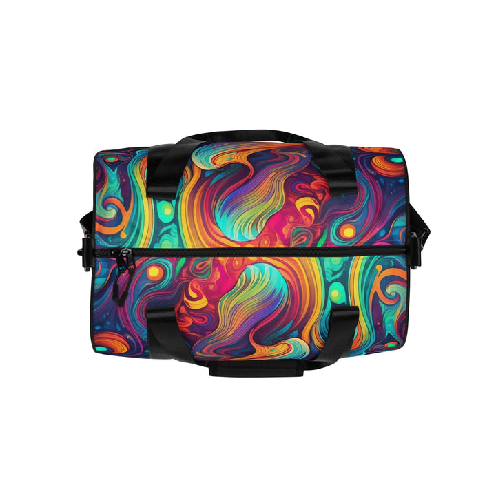 Crossbody Water-resistant Travel Bag Vibrant Psychedelic Rave - Bags | Travel