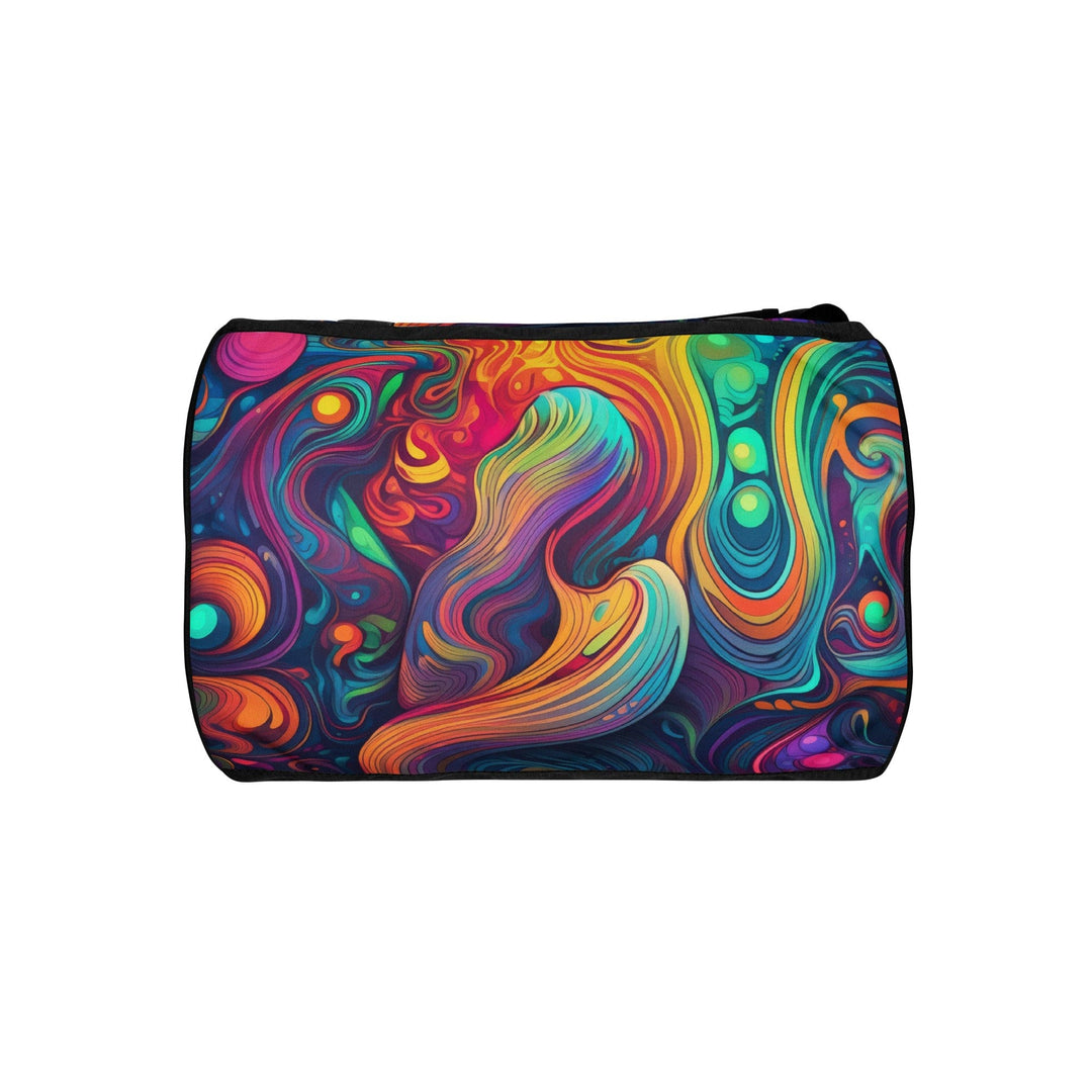 Crossbody Water-resistant Travel Bag Vibrant Psychedelic Rave - Bags | Travel