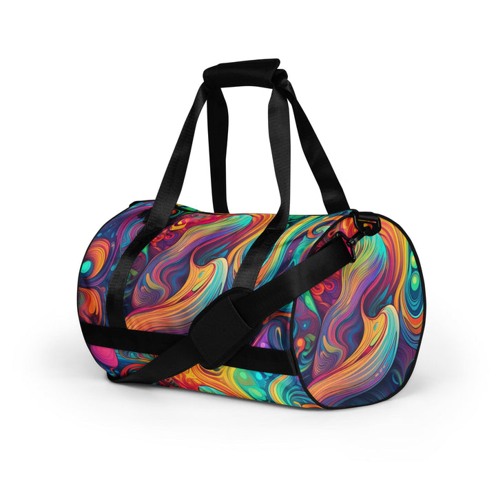 Crossbody Water-resistant Travel Bag Vibrant Psychedelic Rave - Bags | Travel