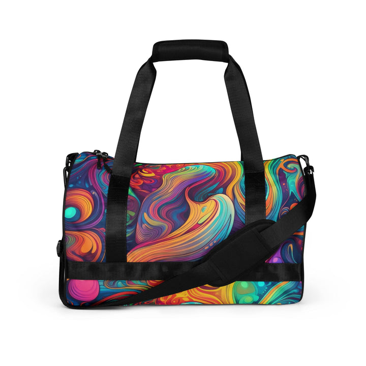 Crossbody Water-resistant Travel Bag Vibrant Psychedelic Rave - Bags | Travel